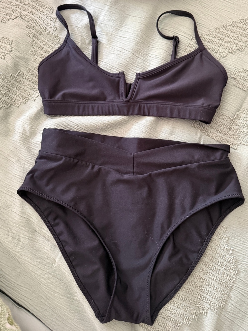 Pepper black two piece swim suit